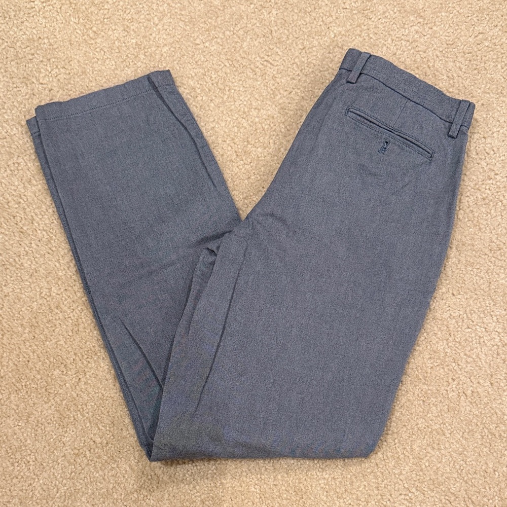 Banana Republic Men's Gray Flat-Front Dress Pants